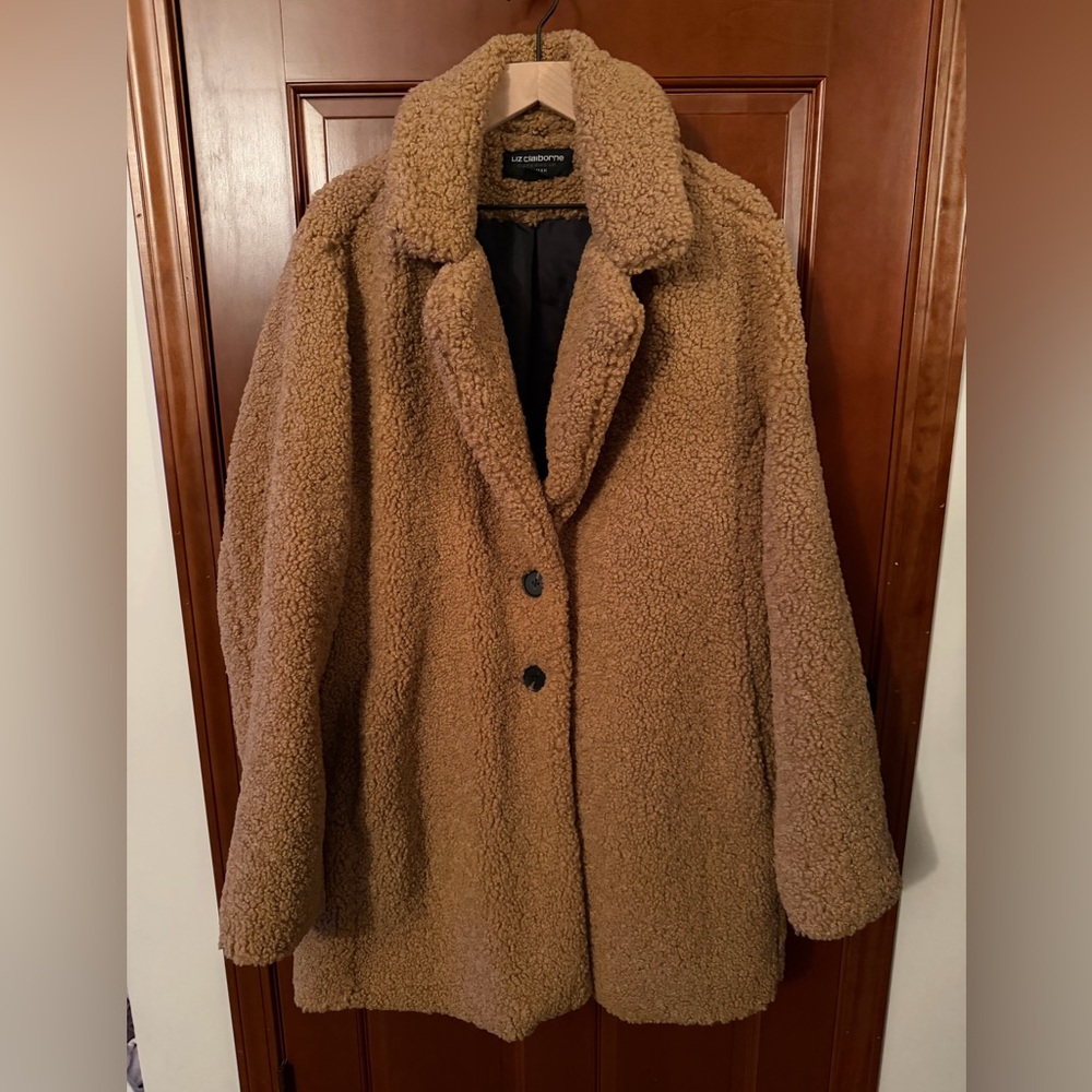 Liz Claiborne Women's Brown Teddy Jacket